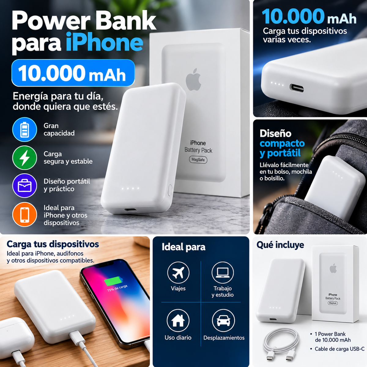 Power Bank Iphone 10000MaH