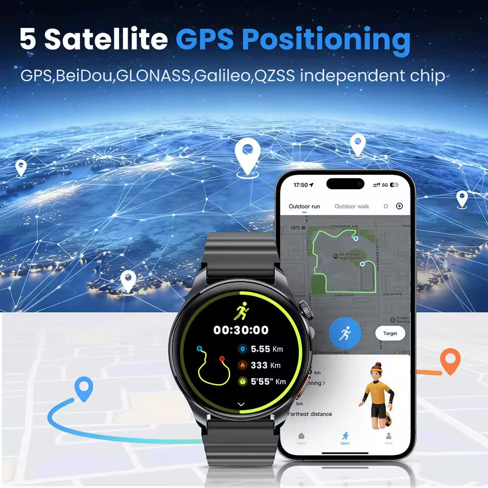 Smartwatch HAYLOU Watch 4S Bluetooth con Llamadas y Monitor de Salud