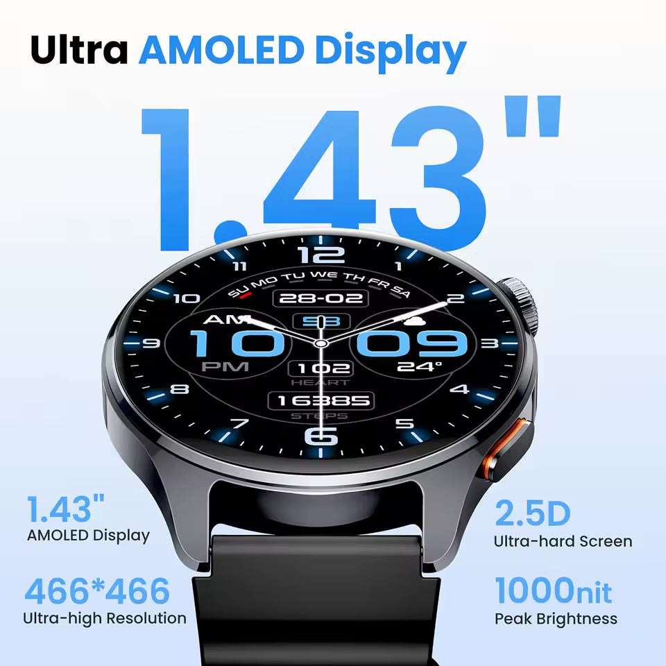 Smartwatch HAYLOU Watch 4S Bluetooth con Llamadas y Monitor de Salud