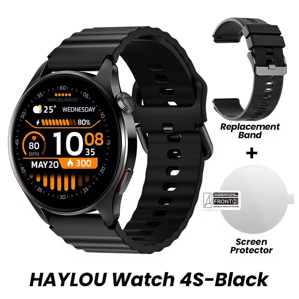 Smartwatch HAYLOU Watch 4S Bluetooth con Llamadas y Monitor de Salud