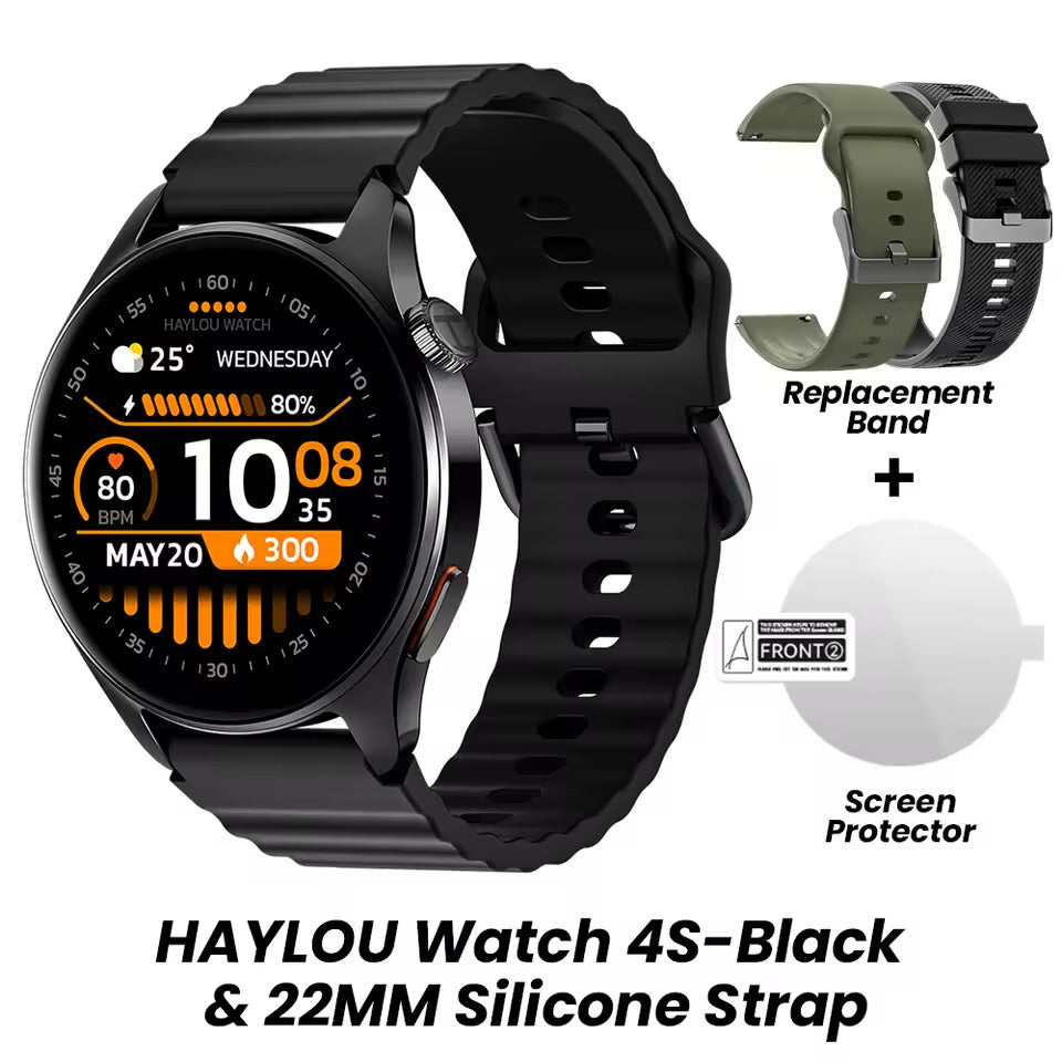 Smartwatch HAYLOU Watch 4S Bluetooth con Llamadas y Monitor de Salud