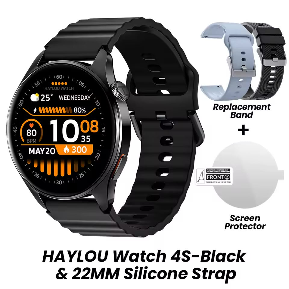 Smartwatch HAYLOU Watch 4S Bluetooth con Llamadas y Monitor de Salud