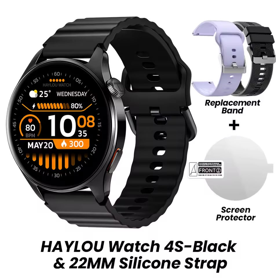 Smartwatch HAYLOU Watch 4S Bluetooth con Llamadas y Monitor de Salud