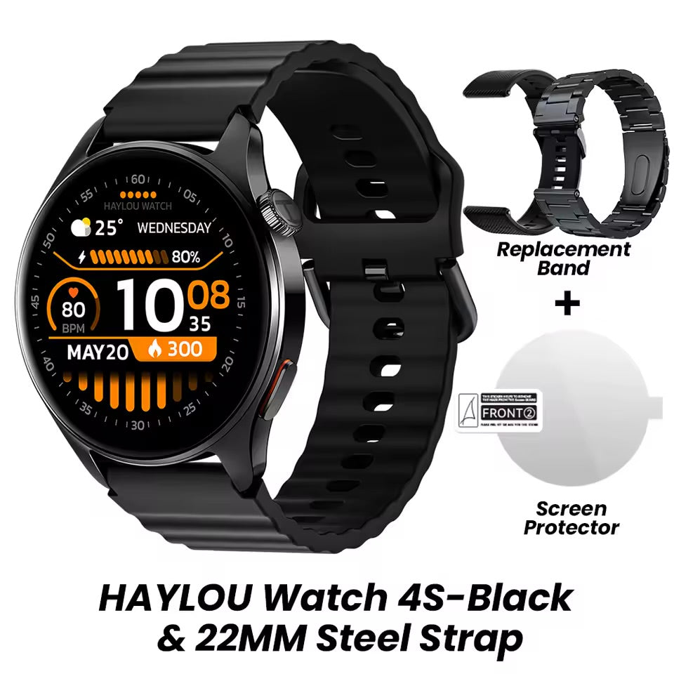 Smartwatch HAYLOU Watch 4S Bluetooth con Llamadas y Monitor de Salud