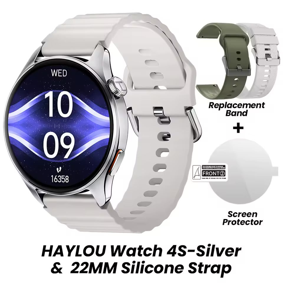 Smartwatch HAYLOU Watch 4S Bluetooth con Llamadas y Monitor de Salud
