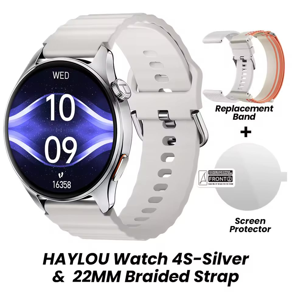 Smartwatch HAYLOU Watch 4S Bluetooth con Llamadas y Monitor de Salud