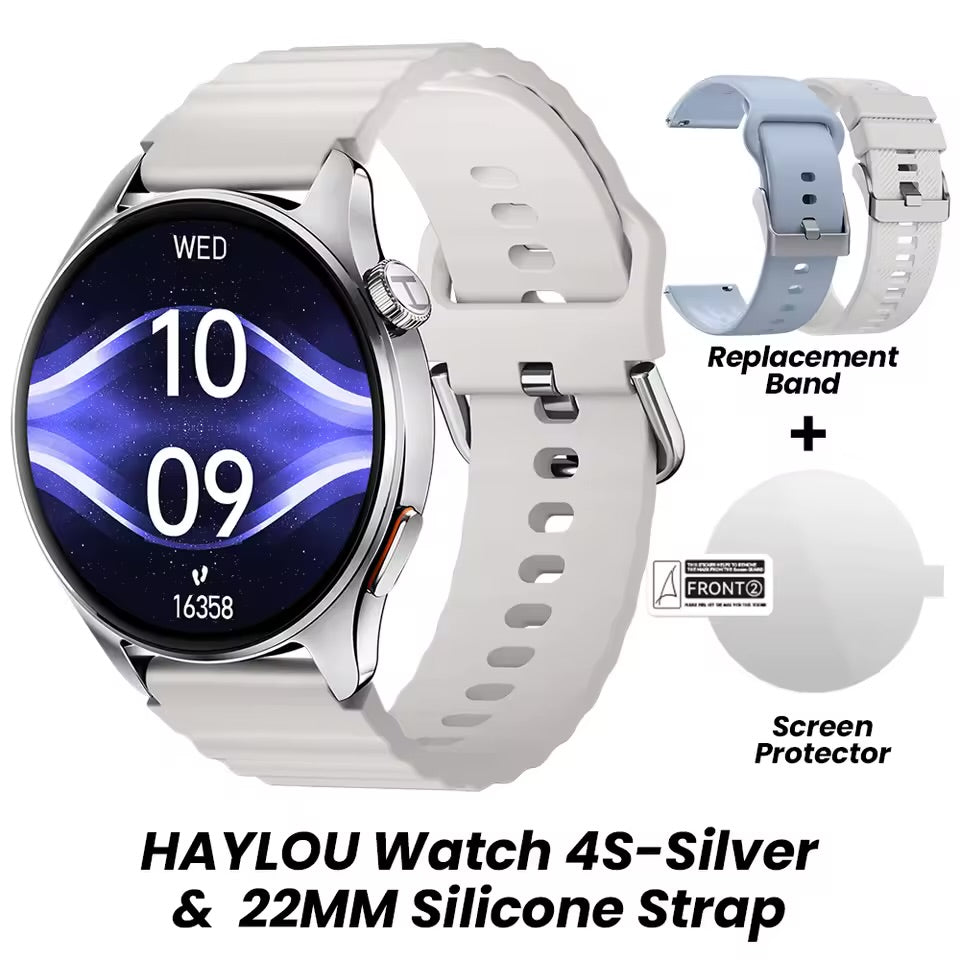 Smartwatch HAYLOU Watch 4S Bluetooth con Llamadas y Monitor de Salud