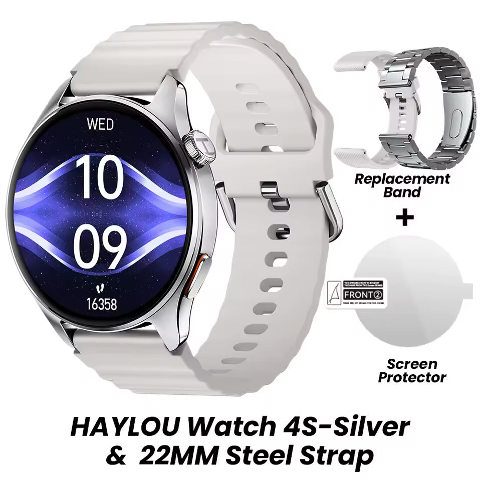 Smartwatch HAYLOU Watch 4S Bluetooth con Llamadas y Monitor de Salud