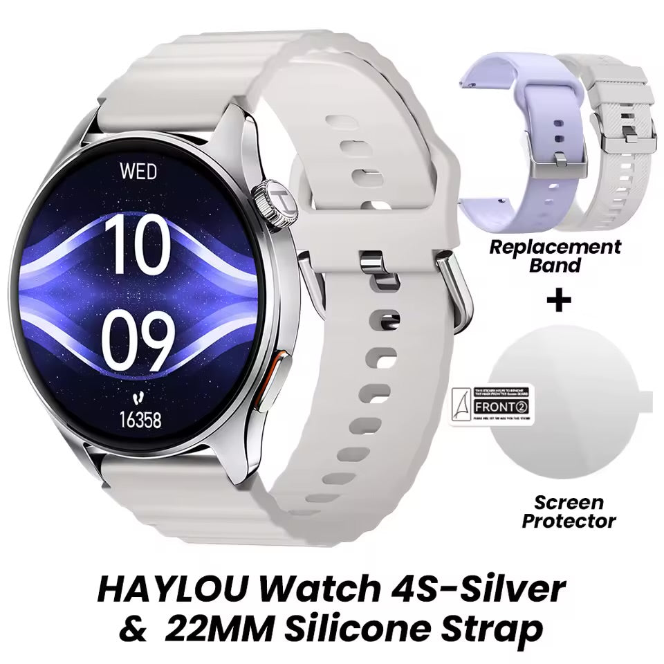 Smartwatch HAYLOU Watch 4S Bluetooth con Llamadas y Monitor de Salud