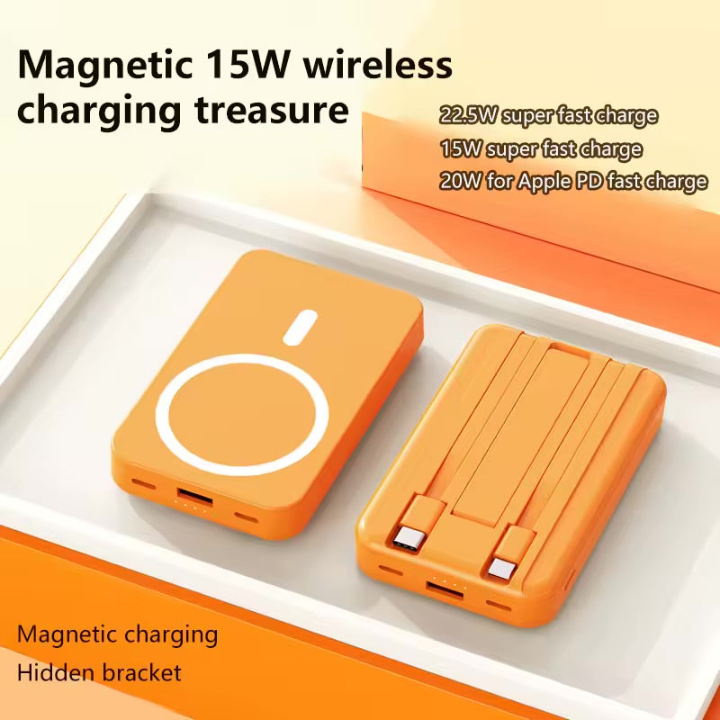 Power Bank Magnético 10.000 mAh PD 22.5W Carga Rápida Inalámbrica