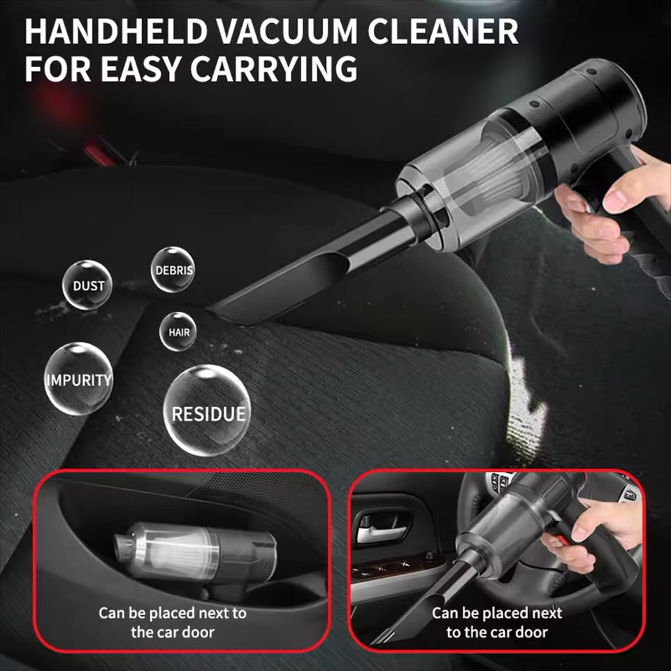 Aspiradora Portátil Inalámbrica para Carro y Hogar | Recargable USB