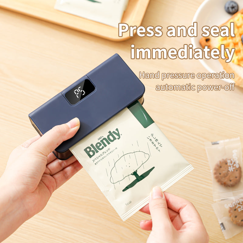 Mini Selladora de Bolsas Recargable USB | Conserva tus Alimentos Frescos